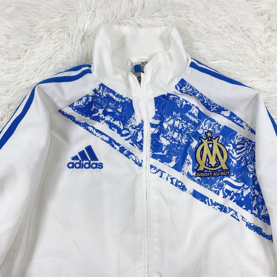 【美品】adidas オリンピックマルセイユ　ジャージセットアップ　金刺繍