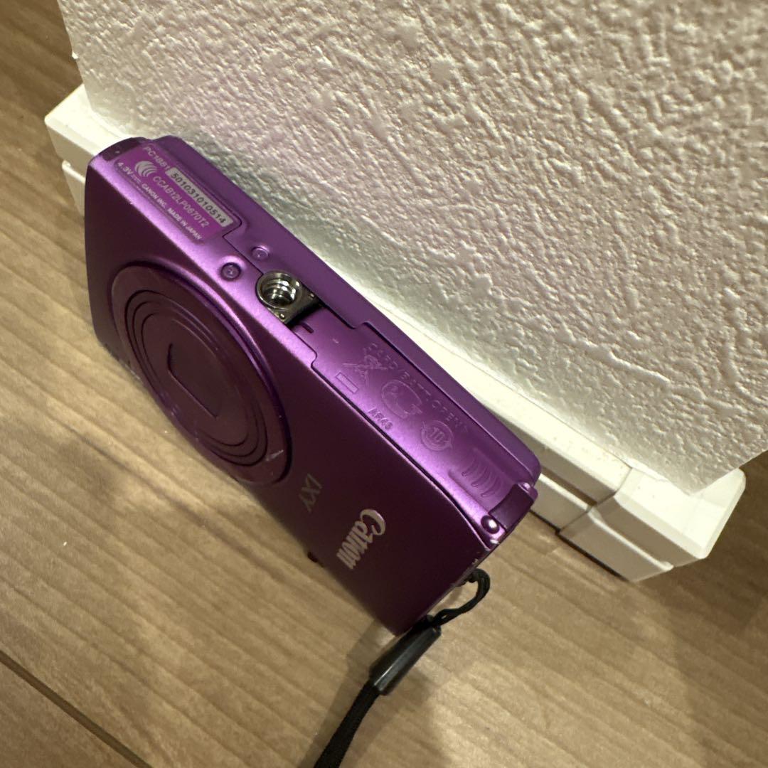 Canon IXY パープル デジタルカメラ ケース付き