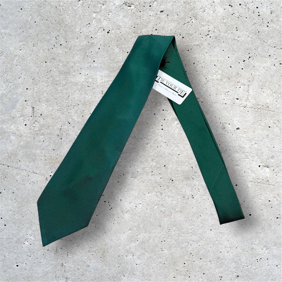 特価 TIE YOUR TIE 50ozツイル セッテピエゲ グリーンソリッド