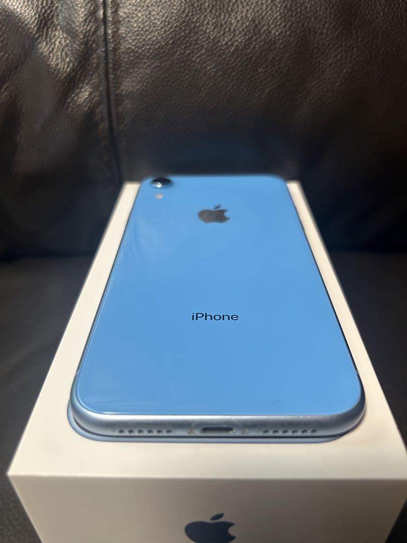 美品】Apple iPhone XR ブルー128GB 本体