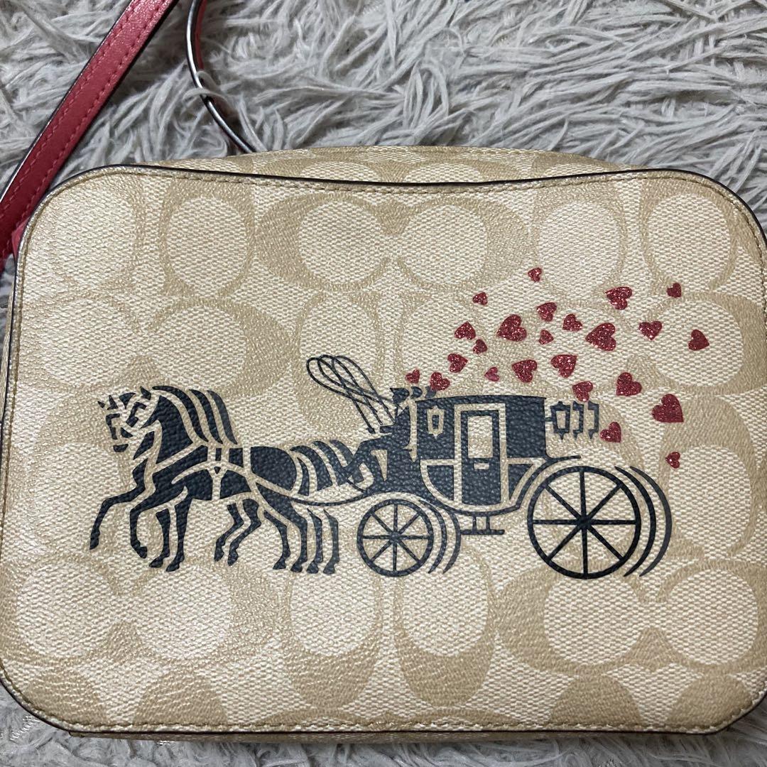 美品✨コーチ ショルダーバッグ カメラバック PVC シグネチャー 91041