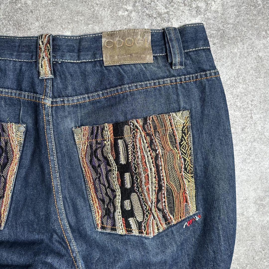 COOGI 刺繍ポケット インディゴデニムパンツ - メルカリ