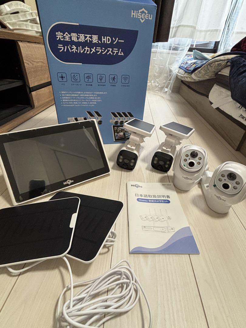 セット 10インチLCD液晶防犯カメラ