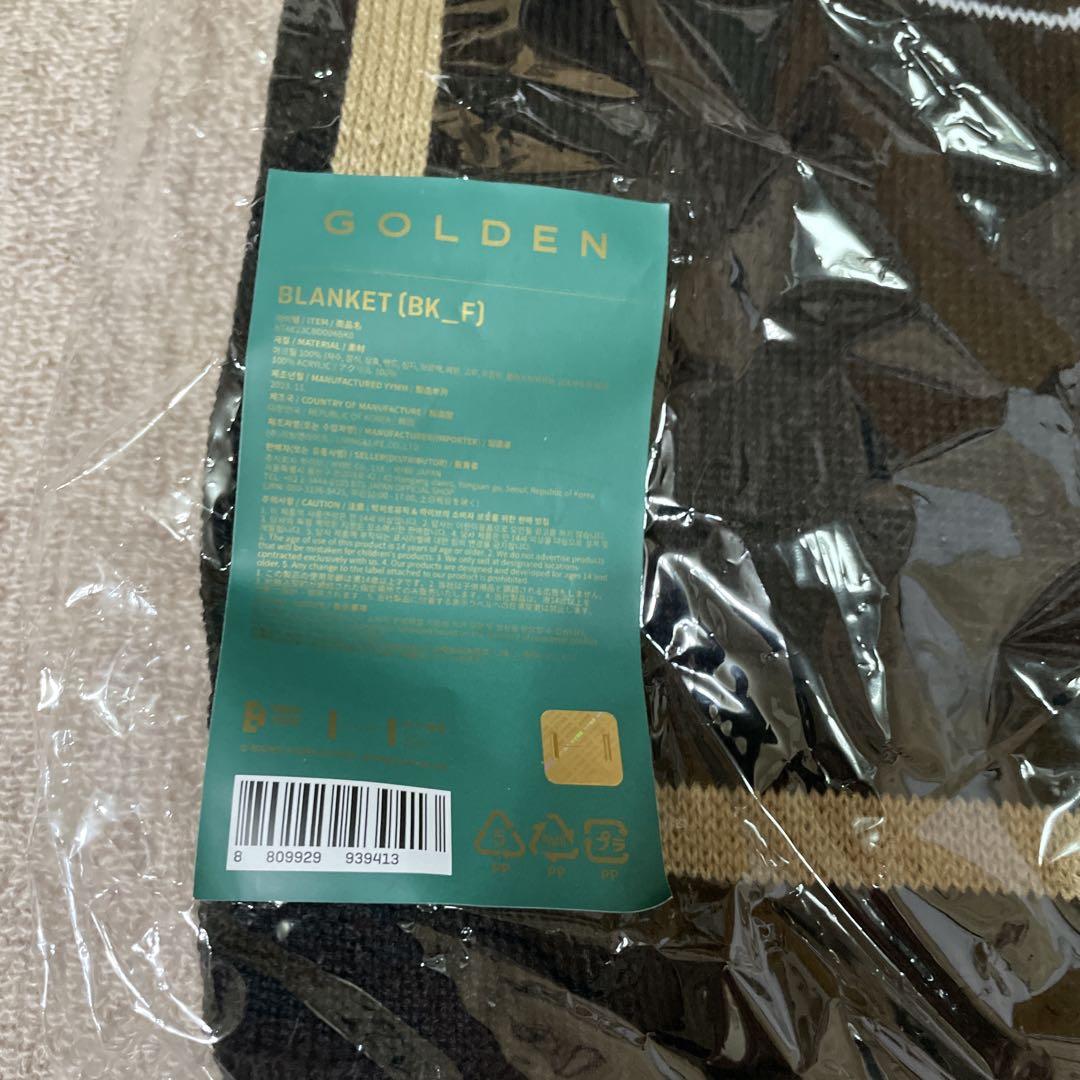 新品未開封 BTS ジョングク［GOLDEN］ブランケット