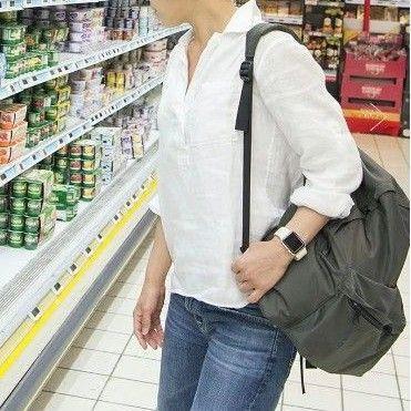 エルベシャプリエ ナイロンデイパック 978N-GRY MLサイズ USED美品