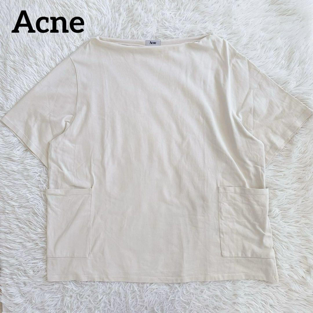 Acne ビックシルエット　オーバーサイズTシャツ【F】大きいサイズ　ノームコア