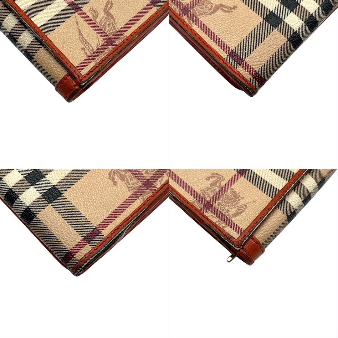 【微美品】　BURBERRY バーバリー 長財布 シャドーホース ノバチェック