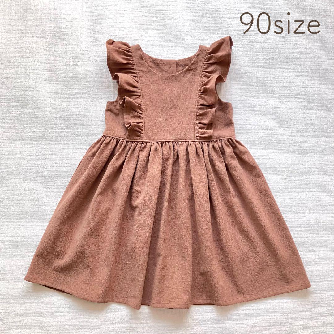 ハンドメイド　ワンピース　90cm 90 Honeysuckle ワンピース ハンドメイド 子供服