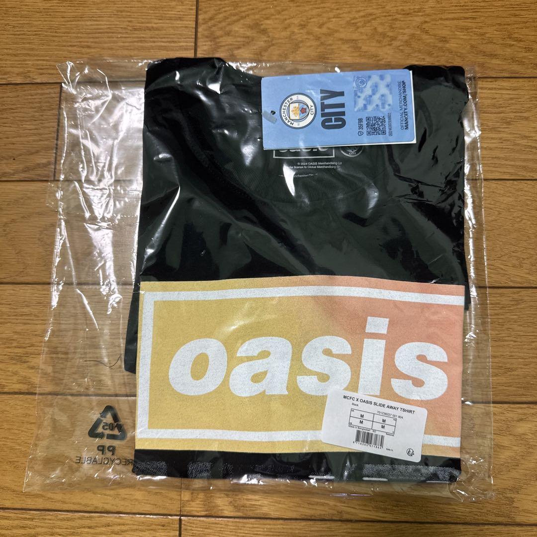 マンチェスターシティー oasis slide away Tシャツ Mサイズ