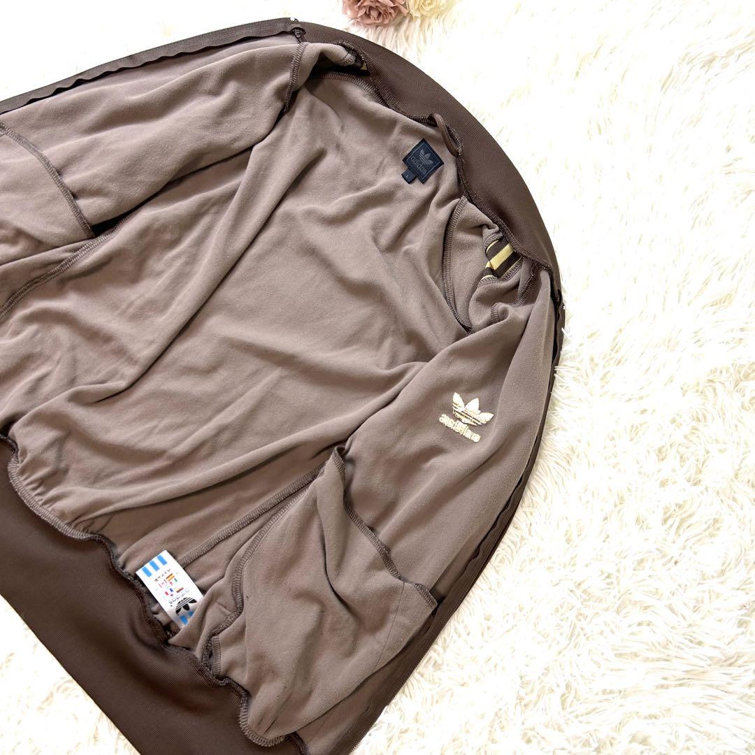 在原みゆ紀 着用 Lアディダス トラックジャケット 茶色 adidas ジャージ