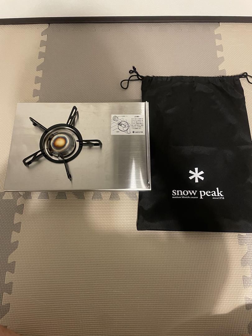 snow peak スノーピーク　ギガパワープレートバーナーLI 収納袋付き