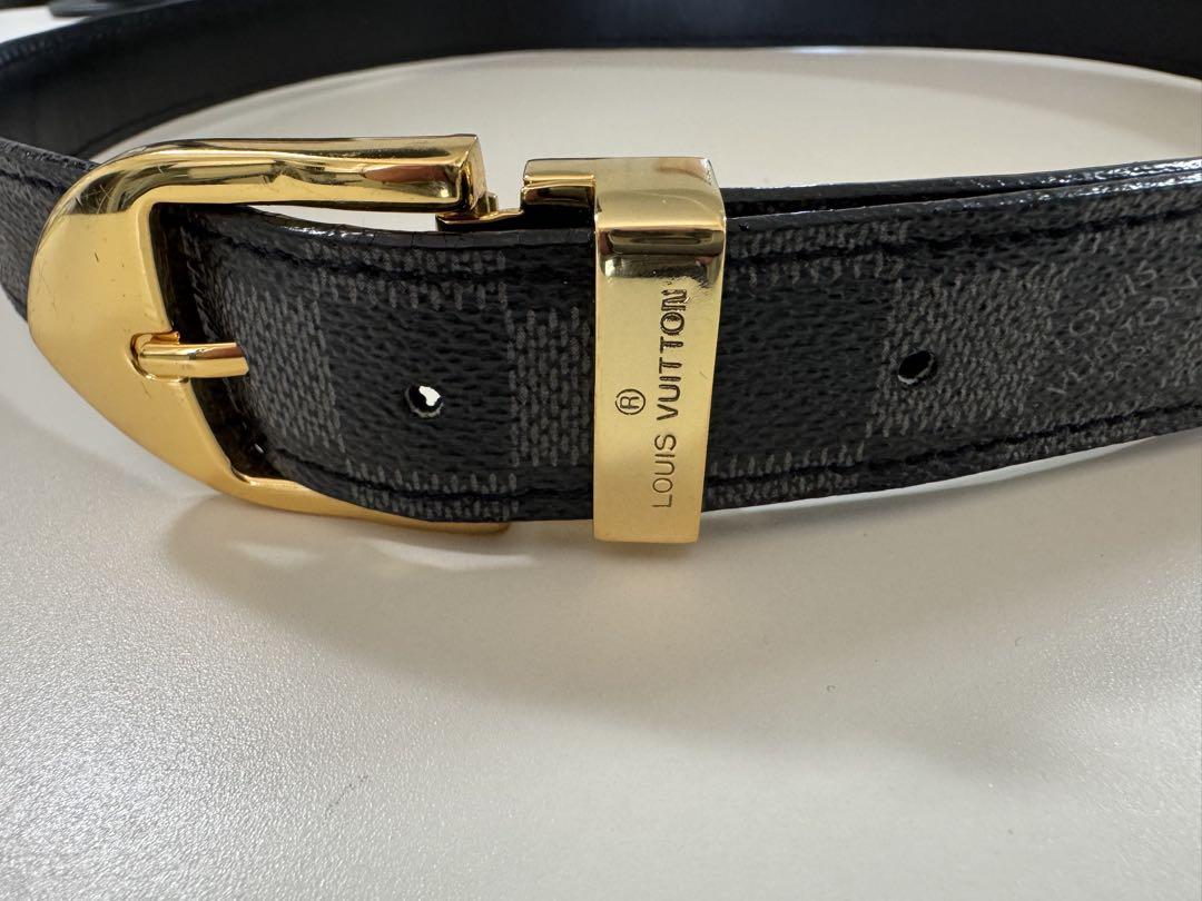 Louis Vuitton ダミエパターン ベルト ブラック LOUIS VUITTON ダミエベルト ブラック - メルカリ
