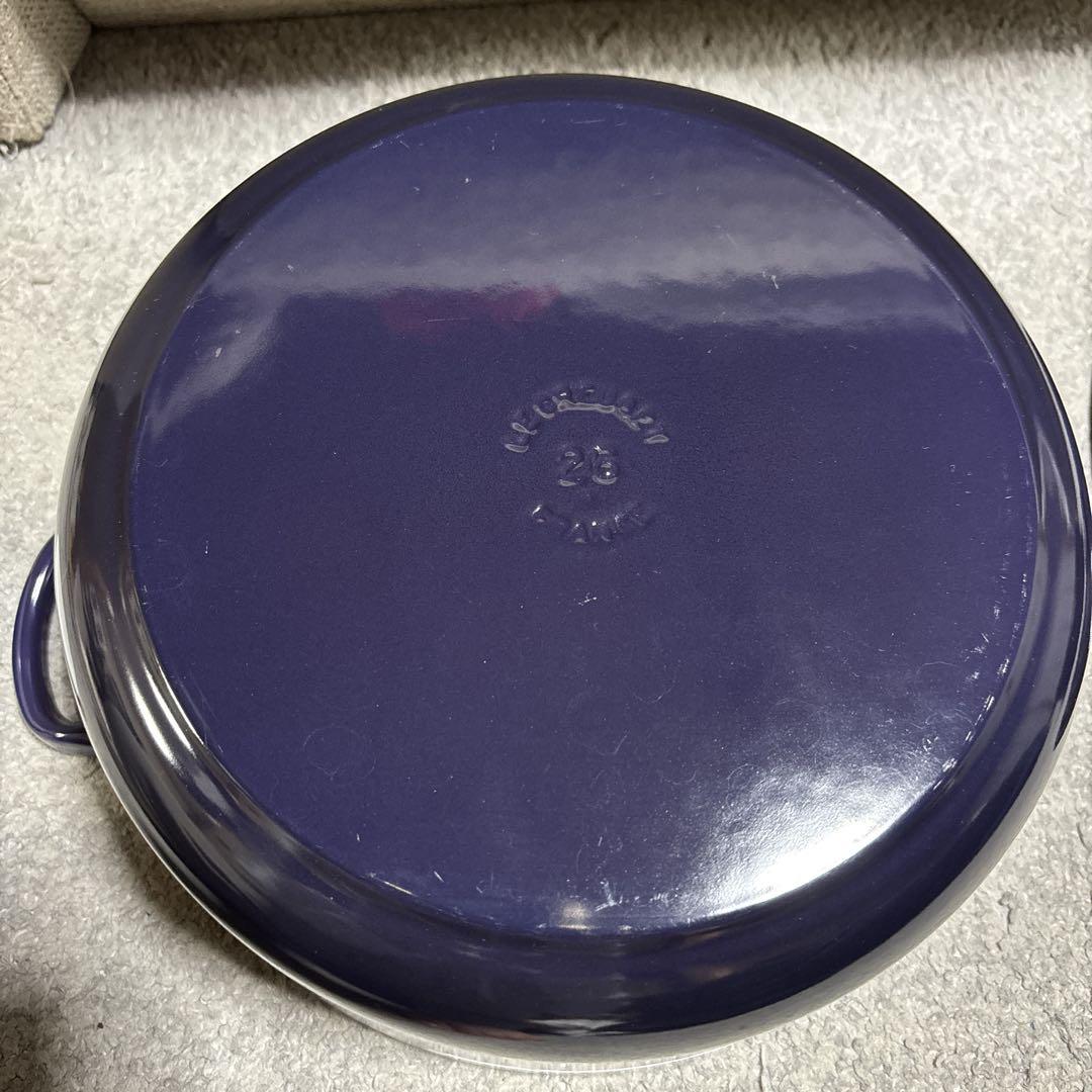 ルクルーゼ　LE CREUSET ココットロンド　26cm カシス