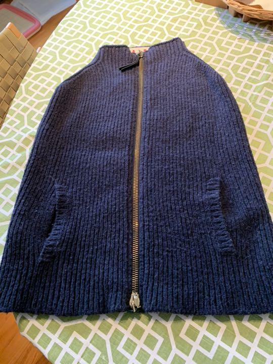 クリスチャンオジャール カシミヤ 100% コート ブルー 美品 15号