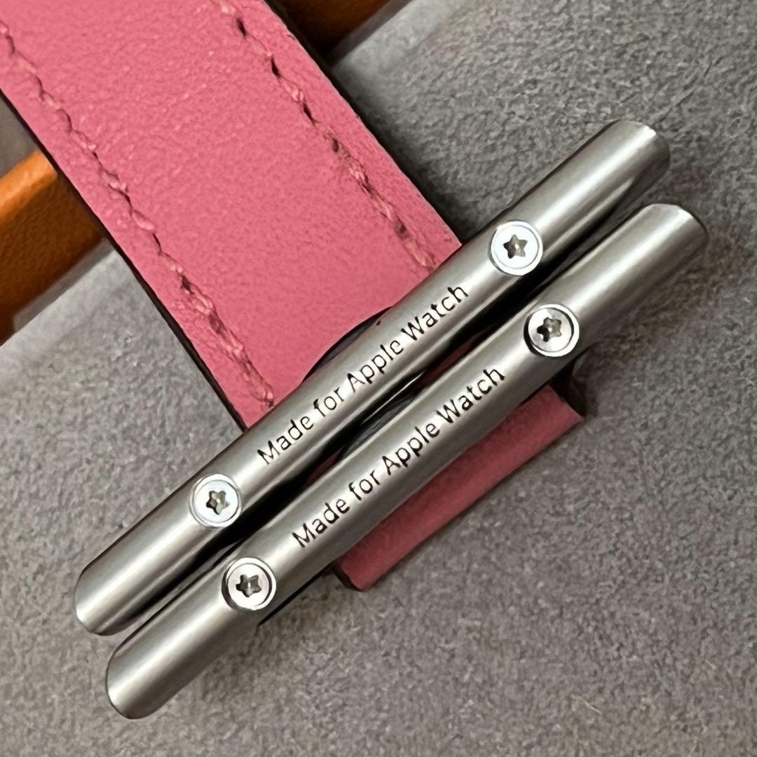 #244 Apple Watch エルメス ドゥブルトゥール ローズアザレ 美品
