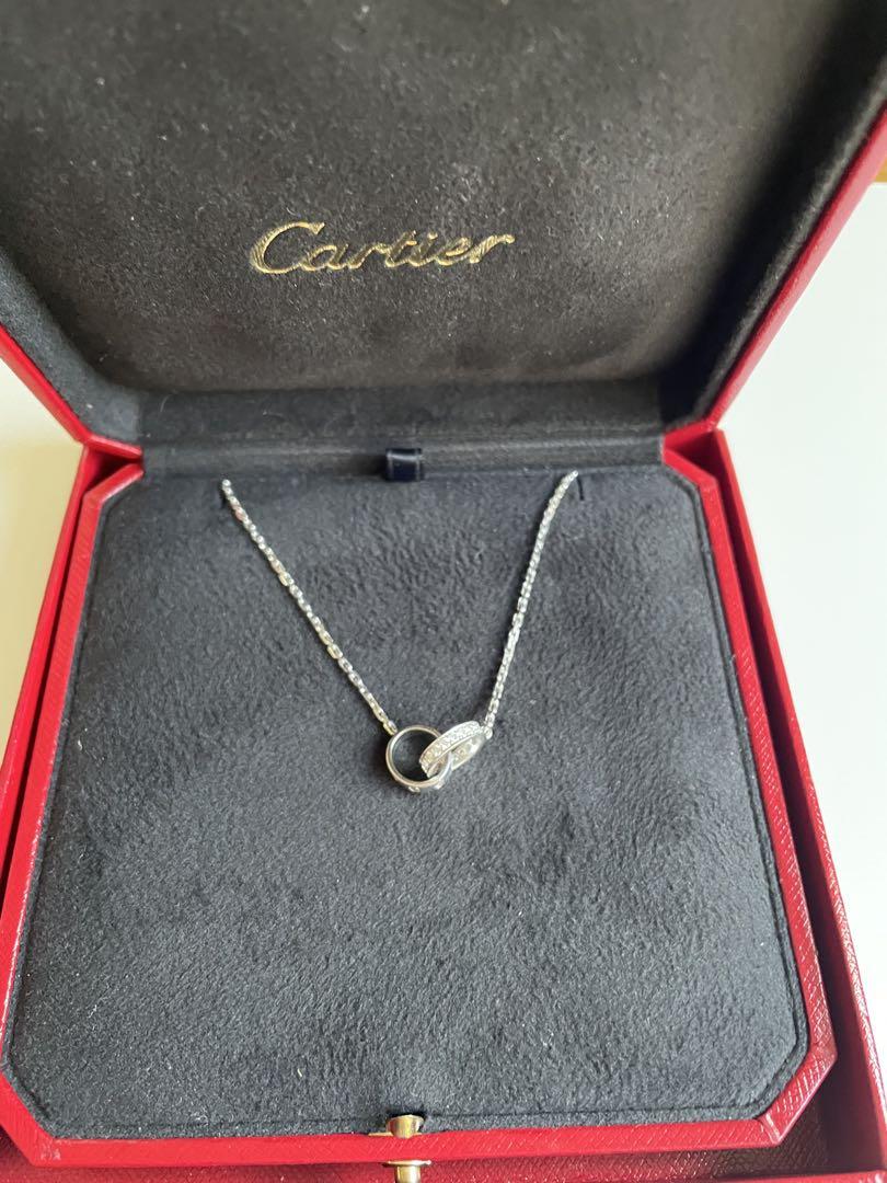 Cartier LOVE ネックレス、ダイヤモンド