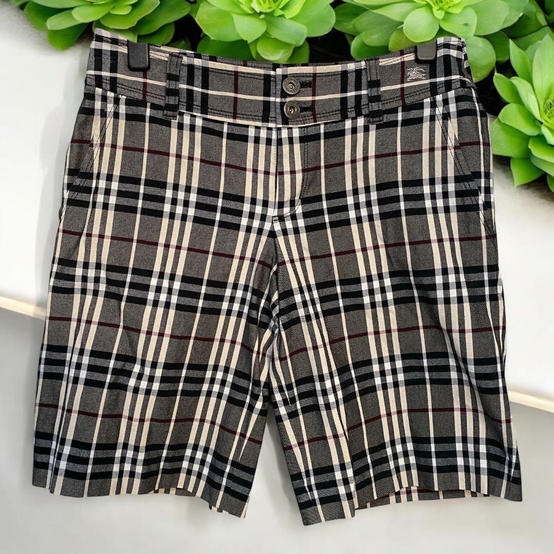 BURBERRY 38チェック柄ショートパンツ レディース ベージュ