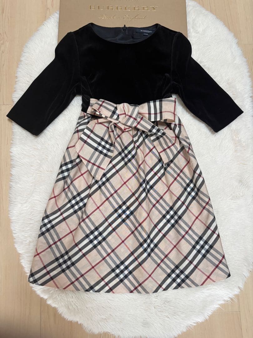 バーバリー バーバリーロンドン ドッキングワンピース リボン トリアセテート バーバリー バーバリーロンドン ドッキングワンピース リボン トリアセテート