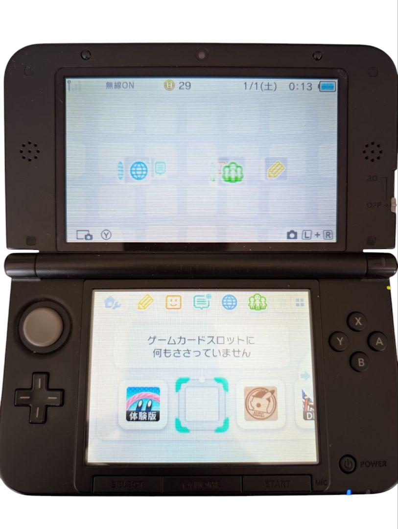 ニンテンドー3dsll　ブルー×ブラック　充電器　タッチペン