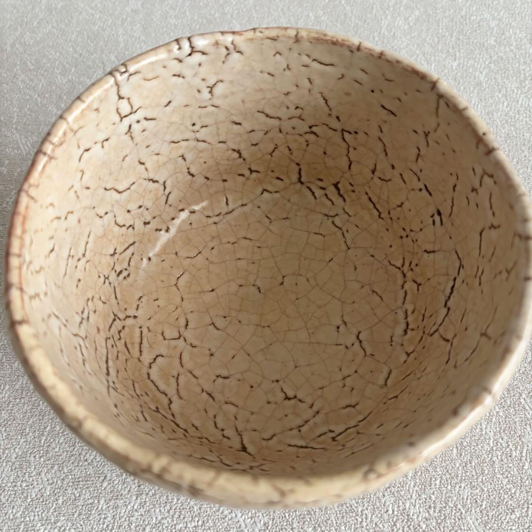 人気 萩焼 鼓窯 宮本好仁(正児) 茶道具 お茶碗 抹茶椀 共箱 (227 工芸品