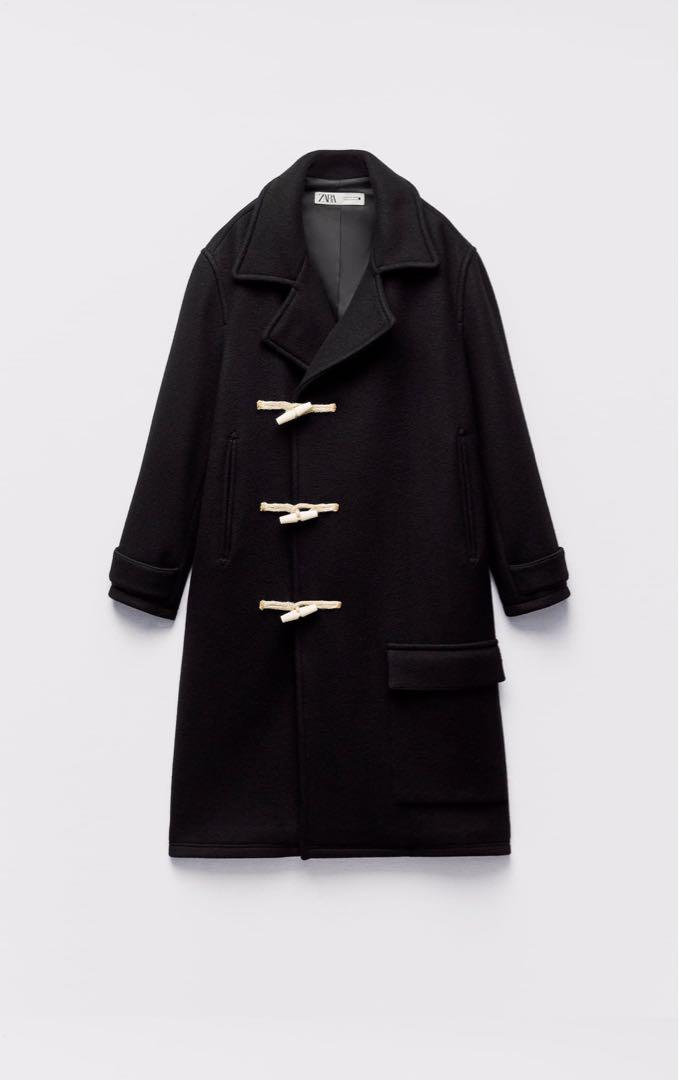 【完売】ザラ　ZARA コート　ウール　ロング　ピーコート　ダッフルコート