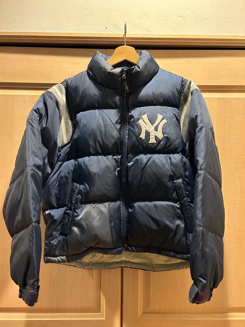 ニューヨーク ヤンキース ダウンジャケット ネイビーL