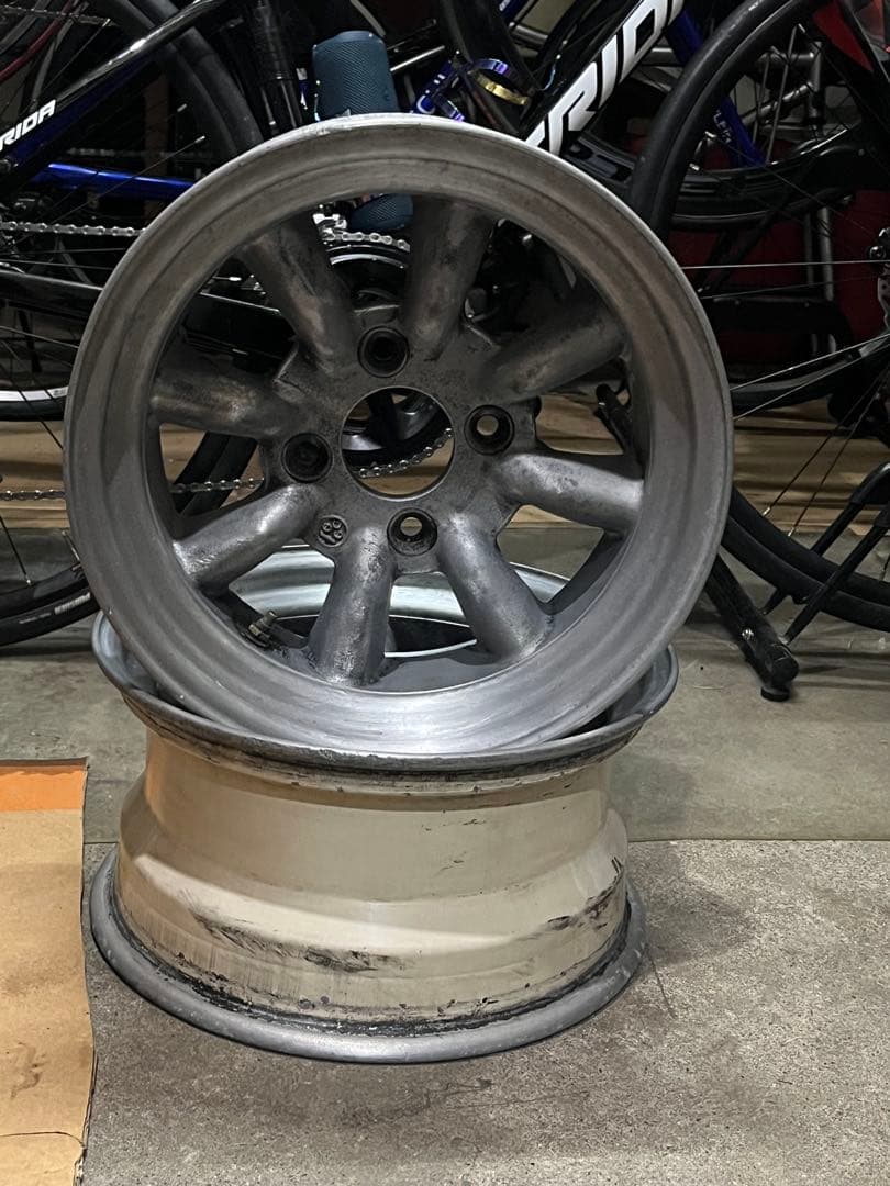 アルミホイール2本セットワタナベホイール傷や汚れあり