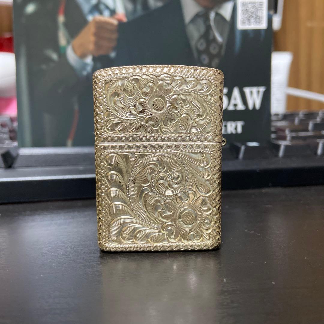 zippo スターリングシルバーSILVER KING 2005年製　新品未使用