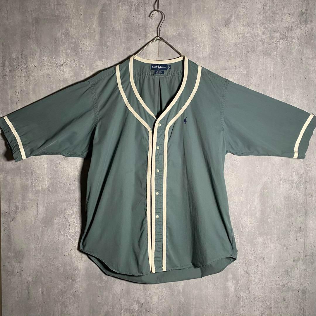 ⭐️希少カラー⭐️ラルフローレン ベースボールシャツ 美品 90s ビンテージ L