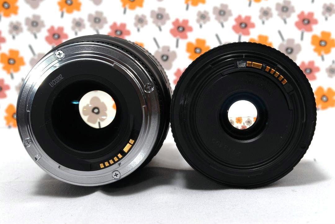 【返品保証】❤Canon Kiss X50❤スマホ転送OK❤ダブルレンズ❤