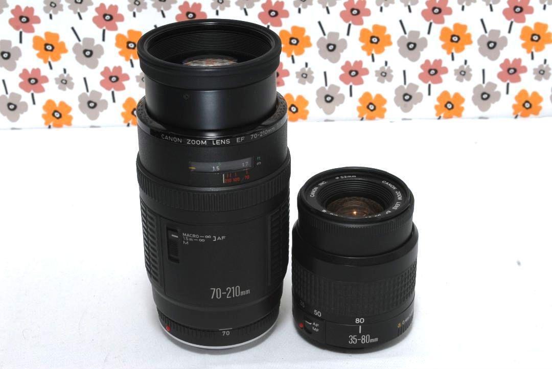 【返品保証】❤Canon Kiss X50❤スマホ転送OK❤ダブルレンズ❤