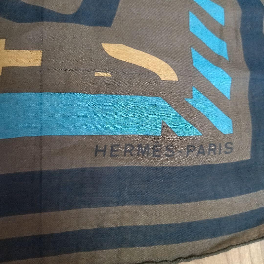 美品】箱付き エルメス ストール スカーフ パズル ロング HERMES