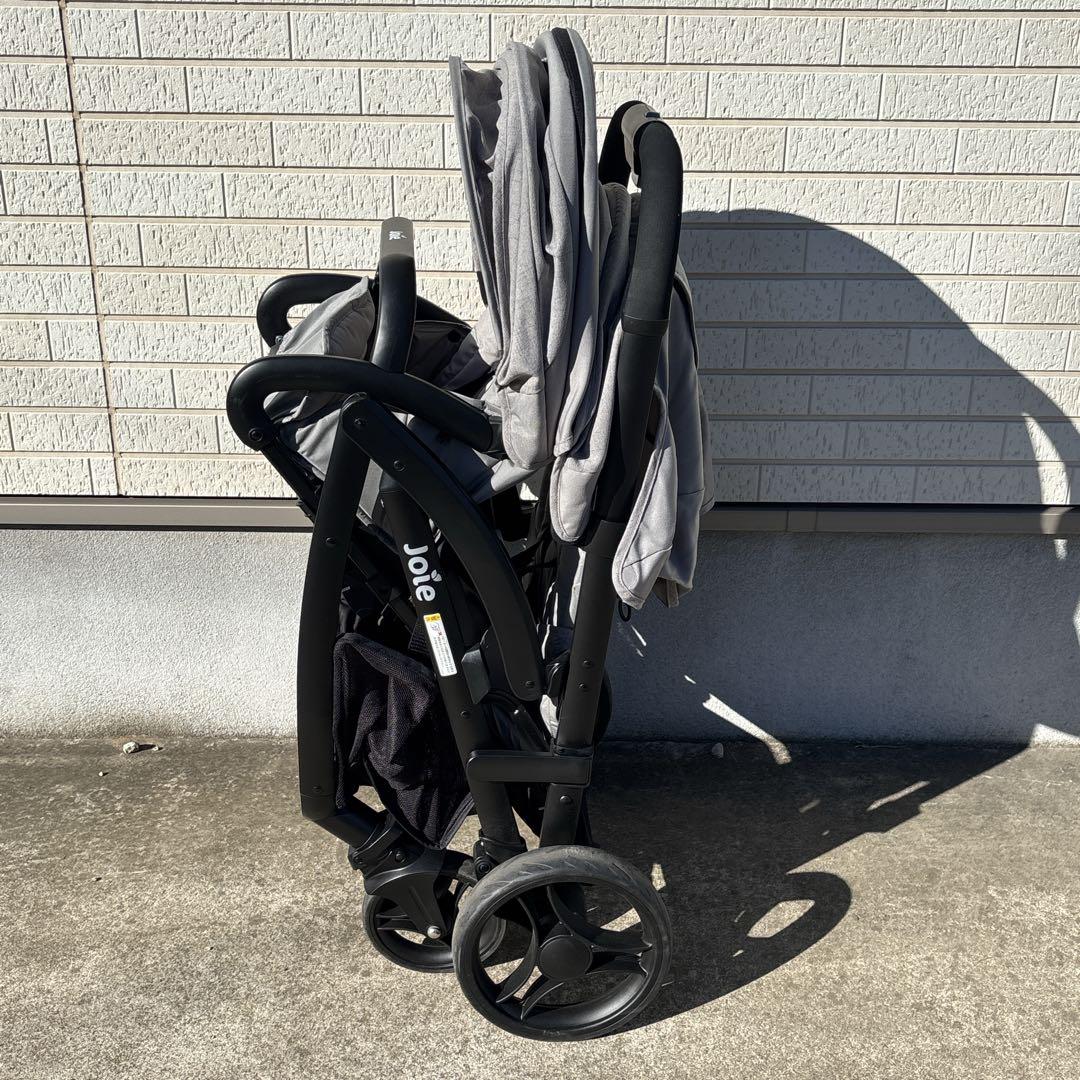美品　Joie 2人乗りベビーカー エヴァライトデュオ グレー