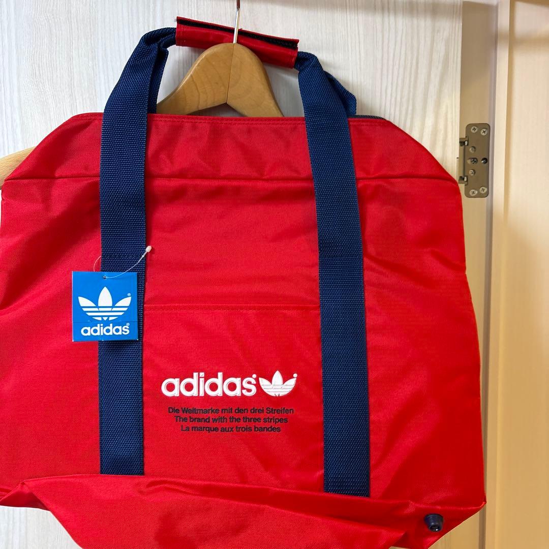 80年代 adidas 赤 ボストンバッグビンテージOld adidas