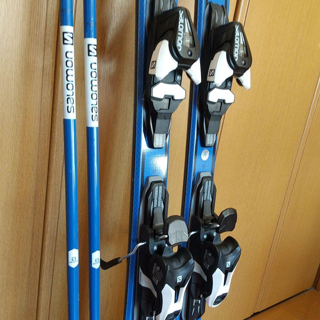 ★SALOMON S MAX SX サロモン 155cm スキー板 ブルー 青☆ サロモン（SALOMON）（メンズ）スキー板 ビンディングセット 23