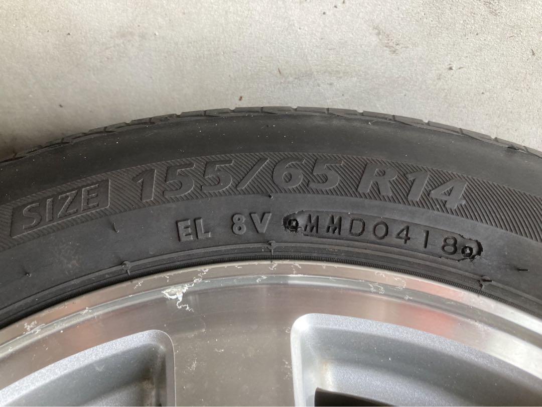 格安出品！ダイハツ純正 ブリヂストン ネクストリー155/65R14軽
