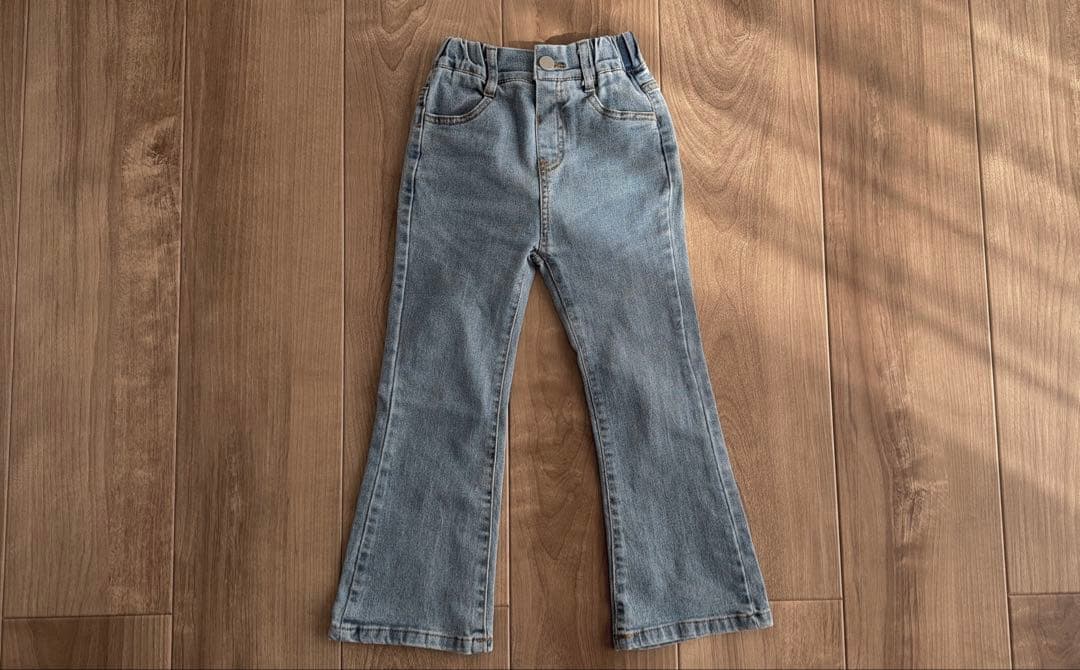 ジャガードフレアキャミ　メロウハイネック　フレアデニム　セット 120