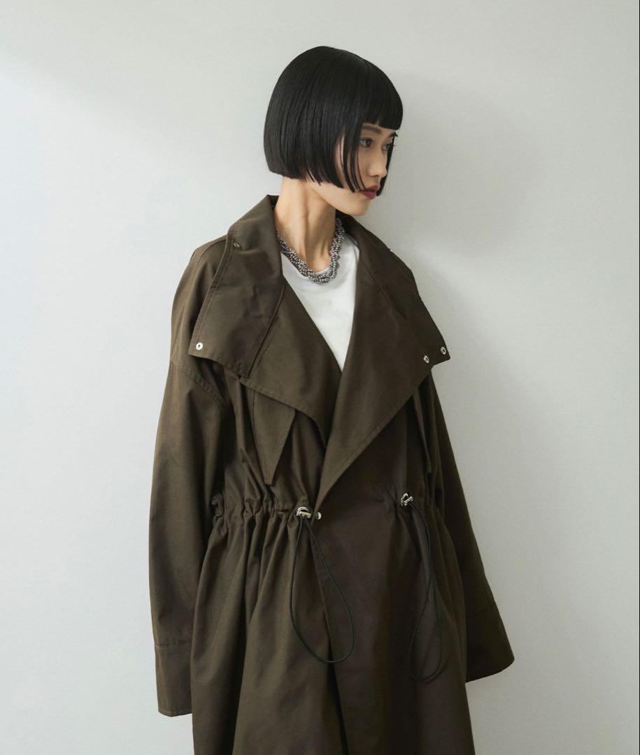新品★ADAM ET ROPE' FEMME スタンドカラーロングモッズコート