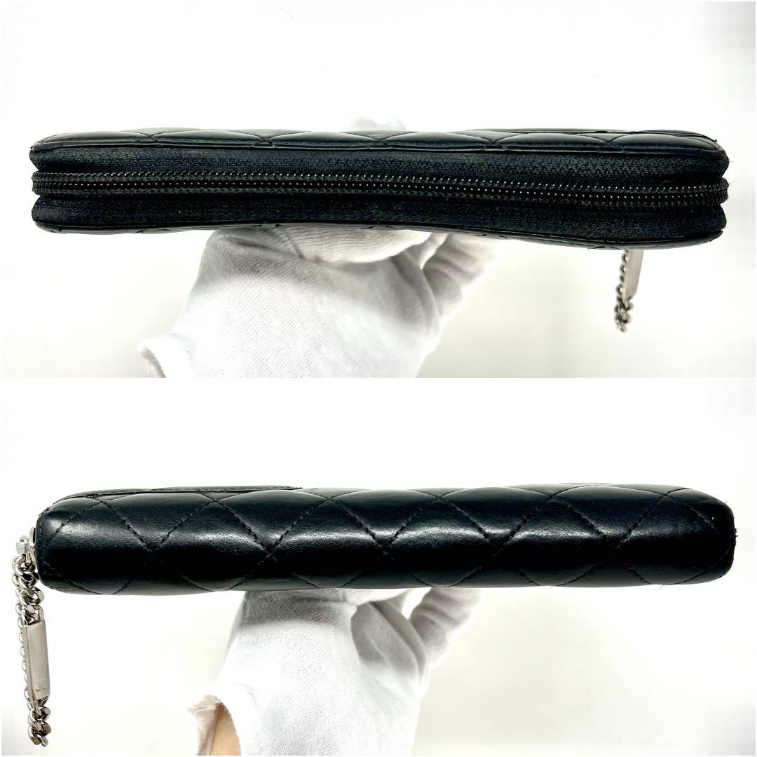 CHANEL シャネル マトラッセ カンボンライン ラウンドジップ 長