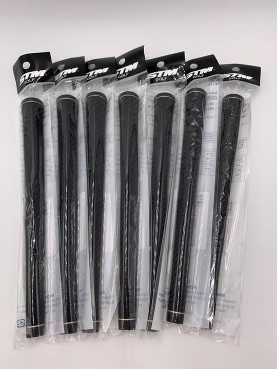 【人気】7本セット STM ゴルフ G-Rexグリップ バックライン無 ゴールド