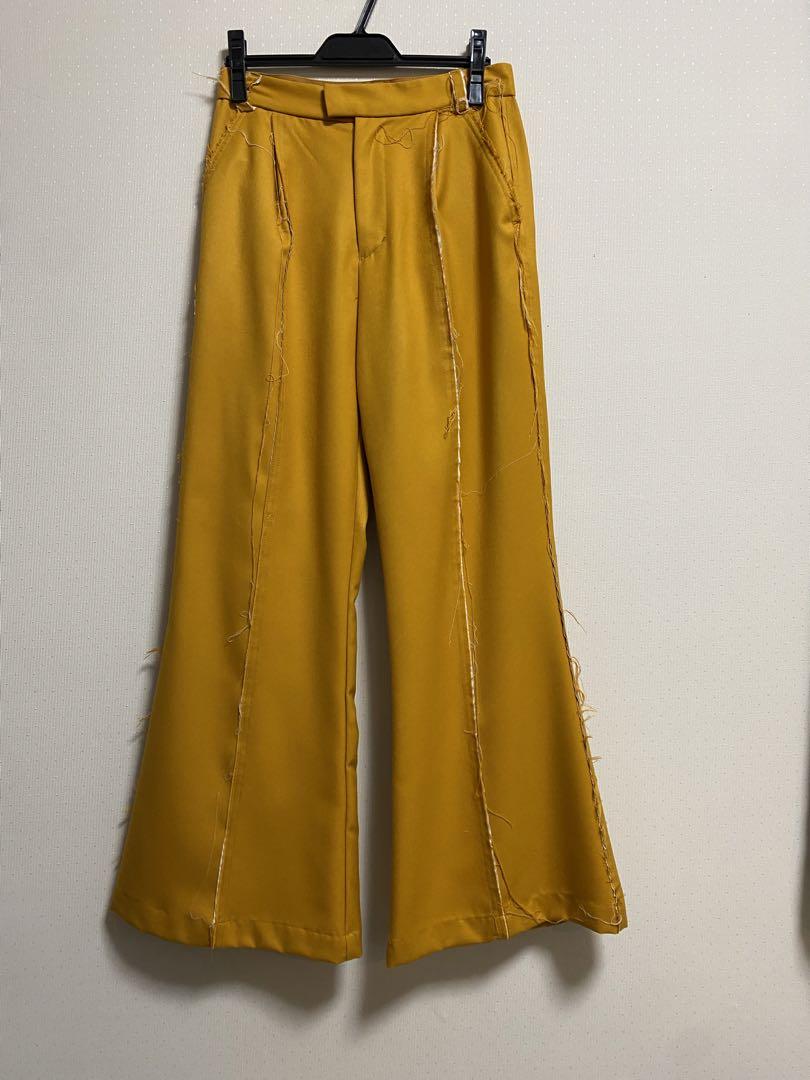 seyto（セイト）の「Damage line flare pants / ダメージライン