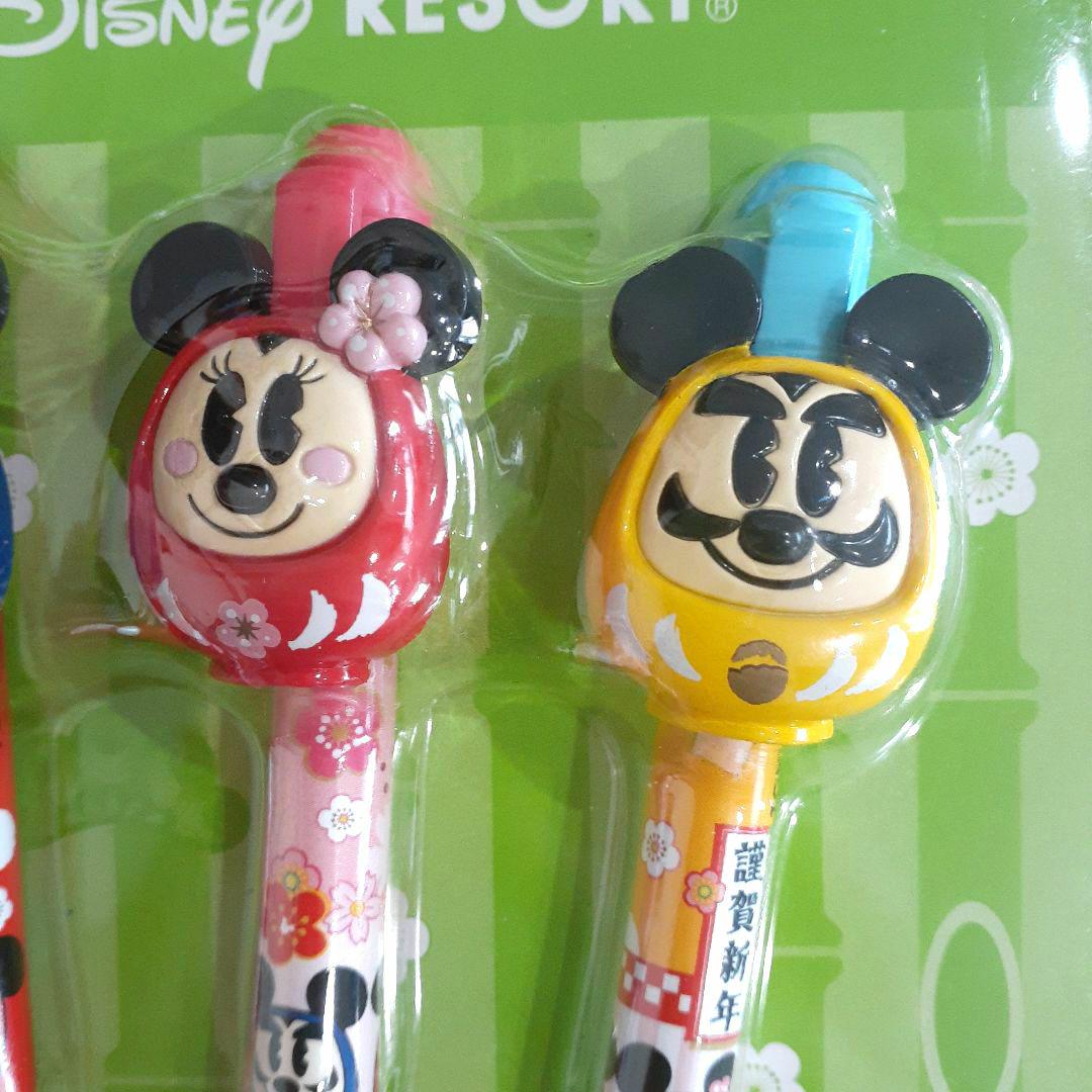 ディズニー　ボールペン　正月　2014年　午　だるま　ミッキー　ステーショナリー