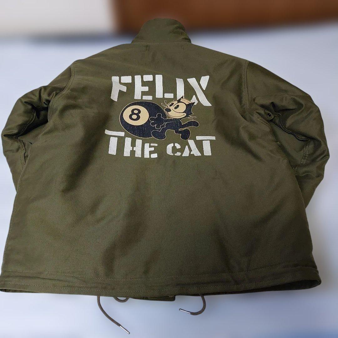 フェリックス・ザ・キャット ミリタリージャケット◆ヘルメットバック 美品 フェリックス・ザ・キャット ミリタリージャケット◆ヘルメットバック 美品