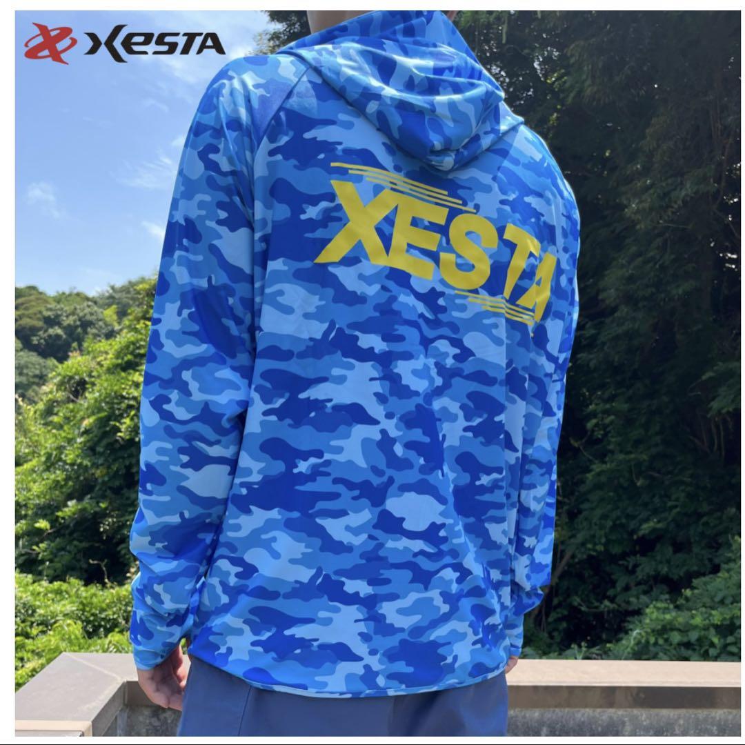XESTA ラッシュパーカー XL ブルーカモ×ネイビー