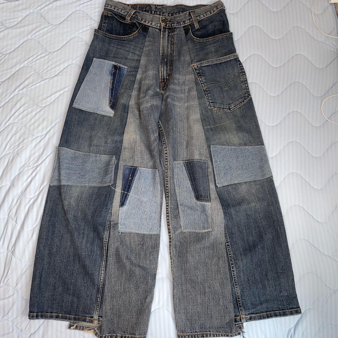 またき荘　”袴” Hakama denim