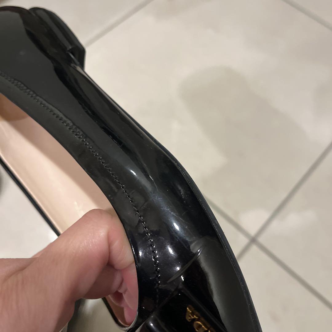PRADA フラットシューズ パテントパンプス 35
