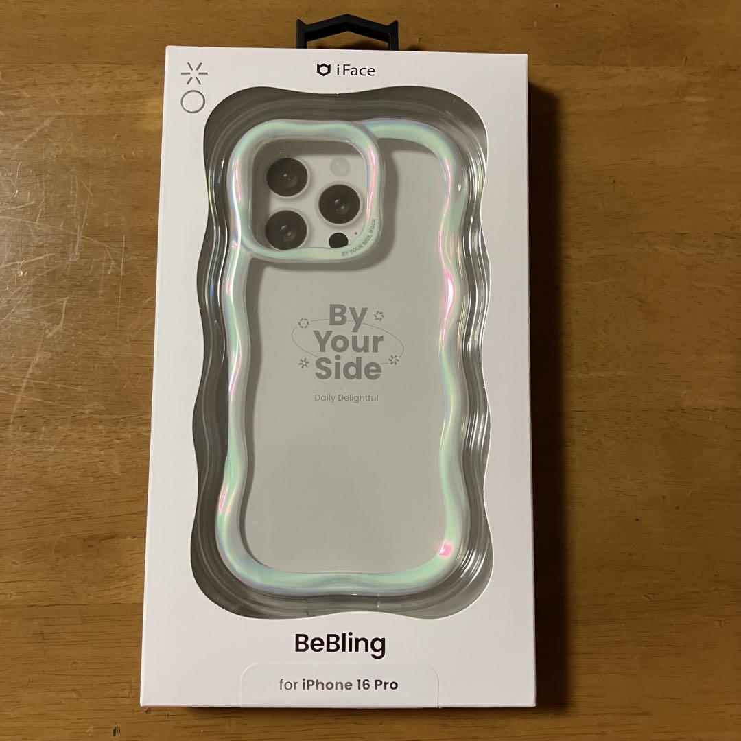 新品未開封　iFace BeBling iPhone16Pro ホワイトオーロラ