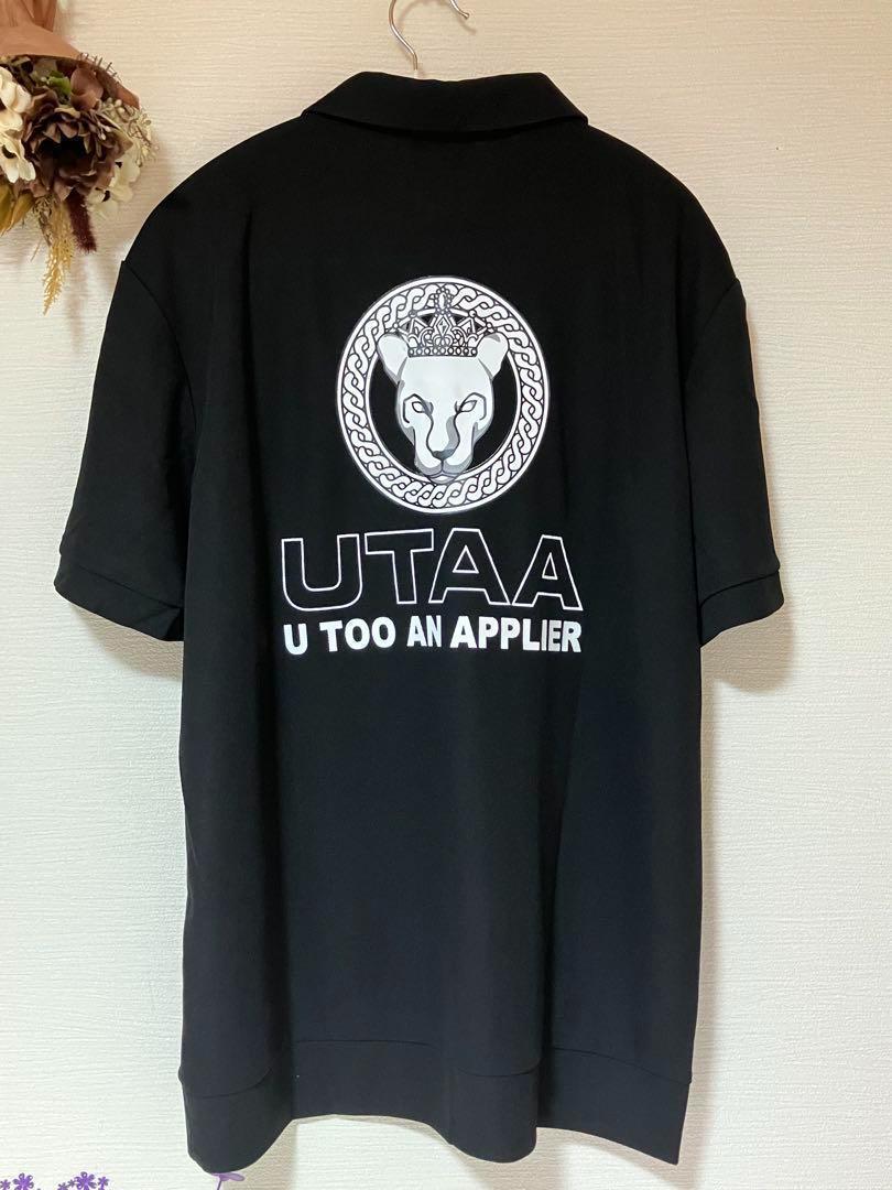 新品☞最終値下！UTAAユタ　速乾性ポロシャツ／XL⚫︎背中プリンター半袖 残り2点☞在庫処分！UTAAユタ 速乾性ポロシャツ／XL⚫︎背中