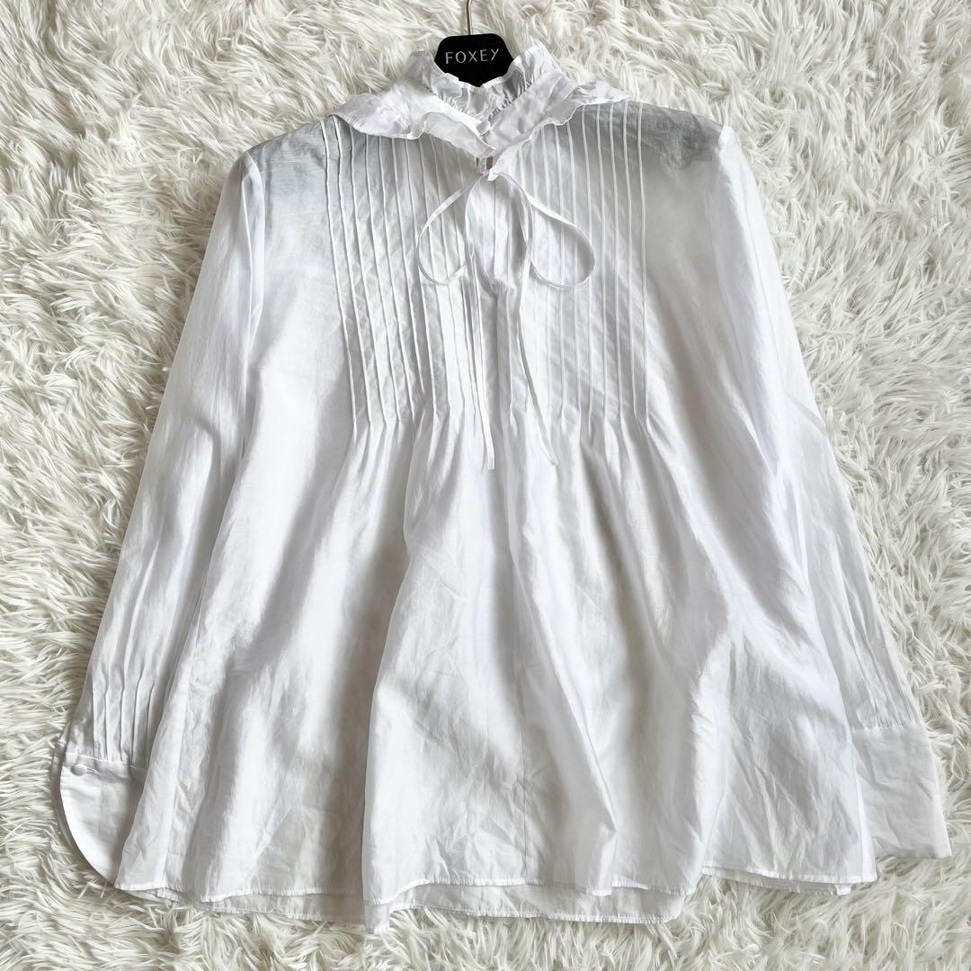 【美品】　セオリーリュクス 　24ss VIONA MILLIE　フリルブラウス