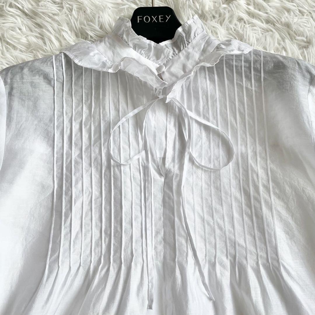【美品】　セオリーリュクス 　24ss VIONA MILLIE　フリルブラウス